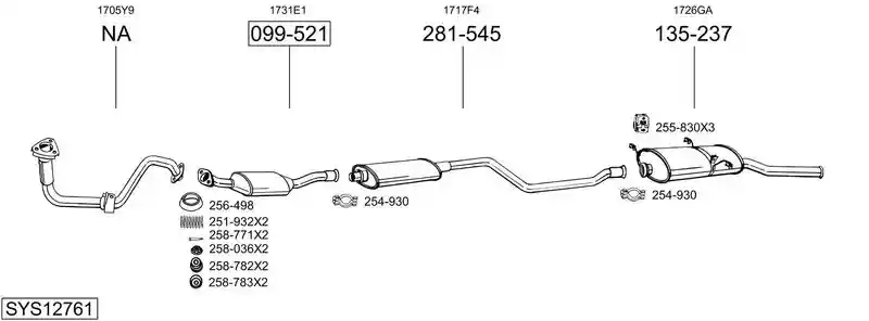 BOSAL SYS12761