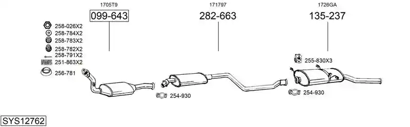 BOSAL SYS12762