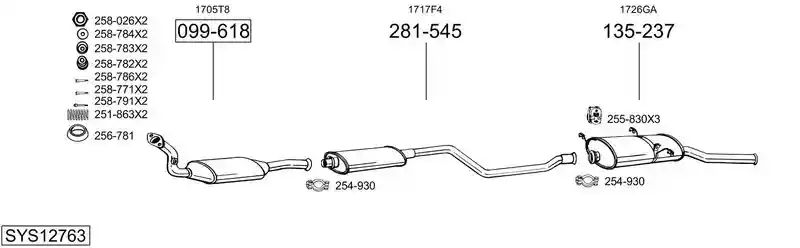 BOSAL SYS12763