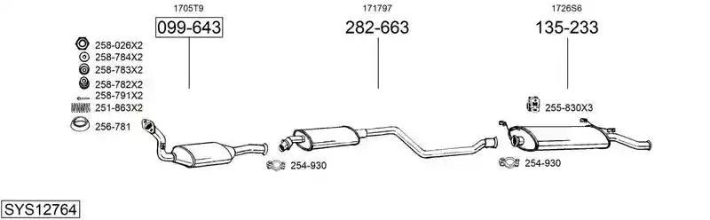 BOSAL SYS12764