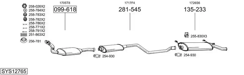 BOSAL SYS12765