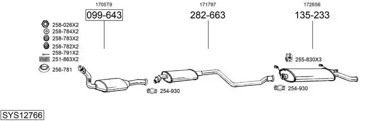 BOSAL SYS12766