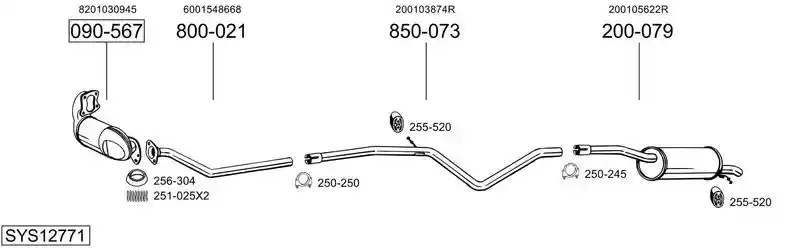 BOSAL SYS12771