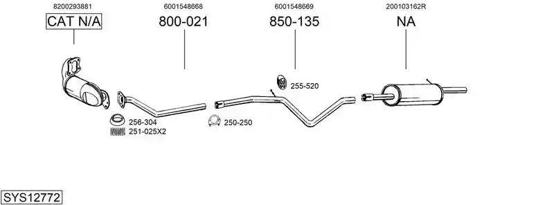 BOSAL SYS12772