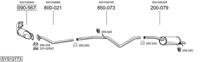 BOSAL SYS12773