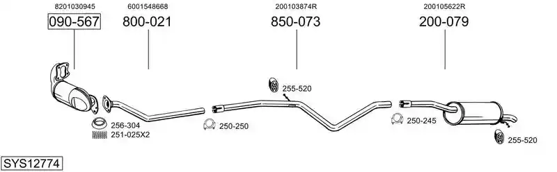 BOSAL SYS12774