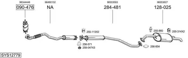 BOSAL SYS12779
