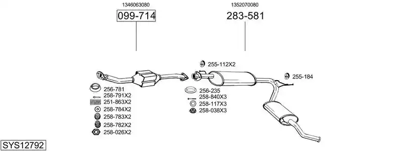 BOSAL SYS12792