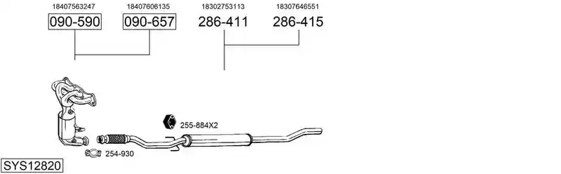 BOSAL SYS12820
