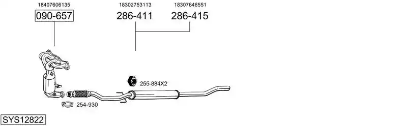BOSAL SYS12822