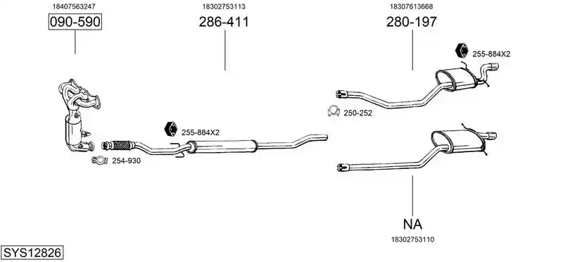 BOSAL SYS12826