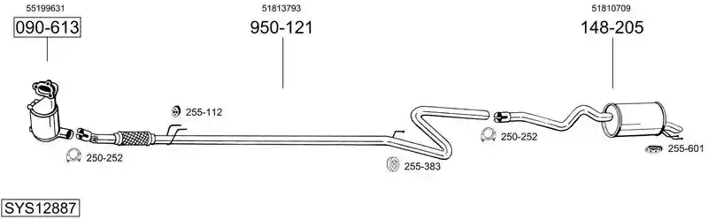 BOSAL SYS12887