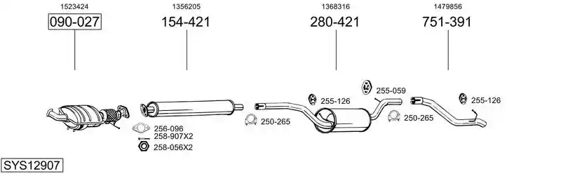 BOSAL SYS12907