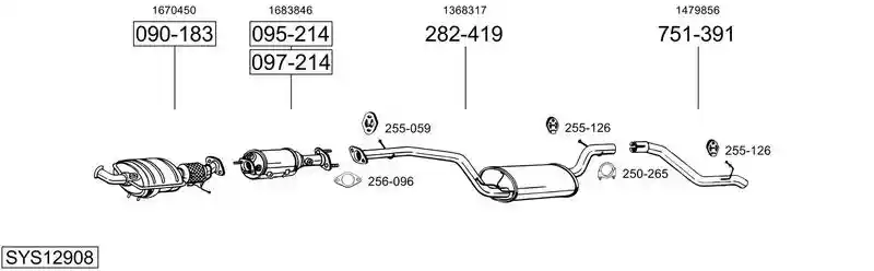 BOSAL SYS12908