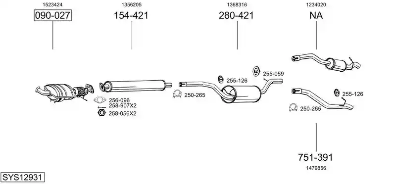 BOSAL SYS12931