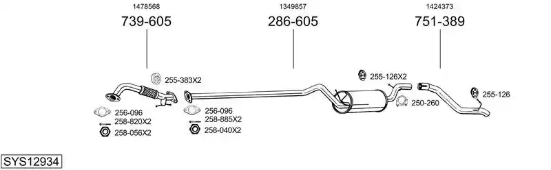BOSAL SYS12934