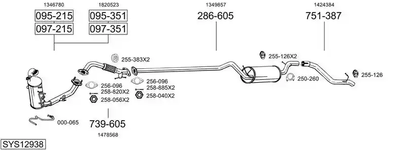 BOSAL SYS12938