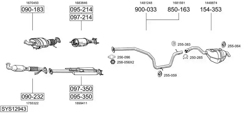 BOSAL SYS12943