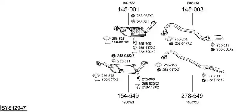 BOSAL SYS12947