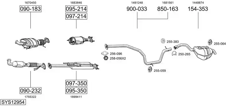 BOSAL SYS12954