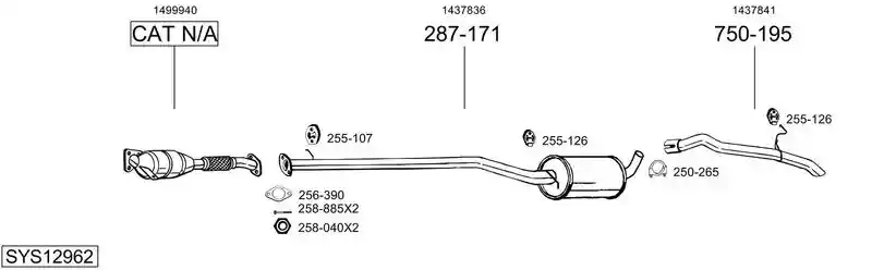 BOSAL SYS12962