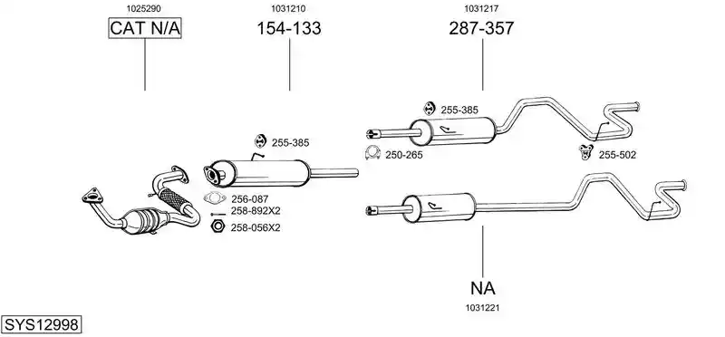 BOSAL SYS12998