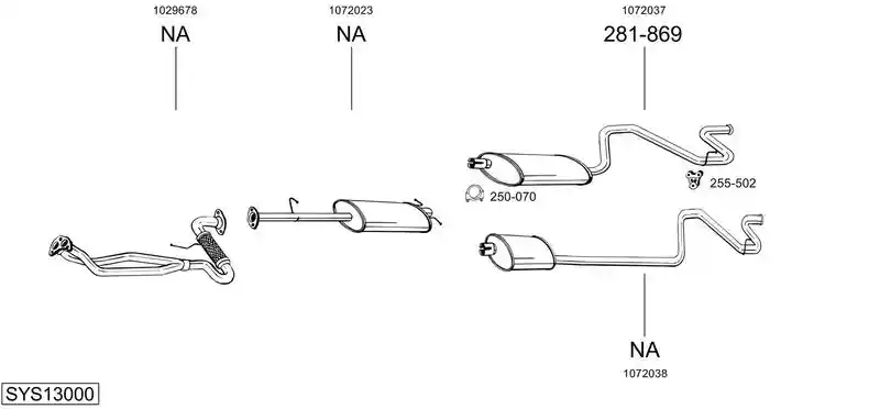 BOSAL SYS13000