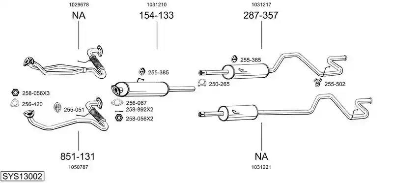 BOSAL SYS13002