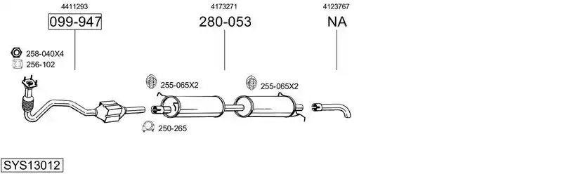 BOSAL SYS13012