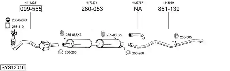 BOSAL SYS13016
