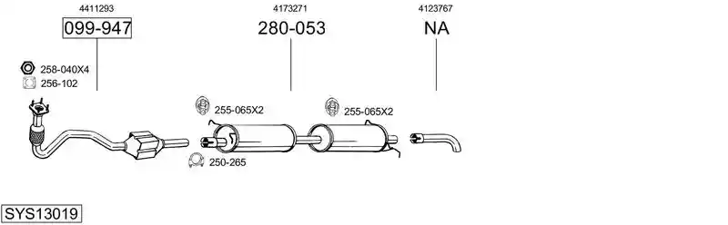 BOSAL SYS13019