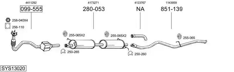 BOSAL SYS13020