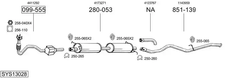 BOSAL SYS13028