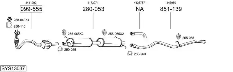 BOSAL SYS13037