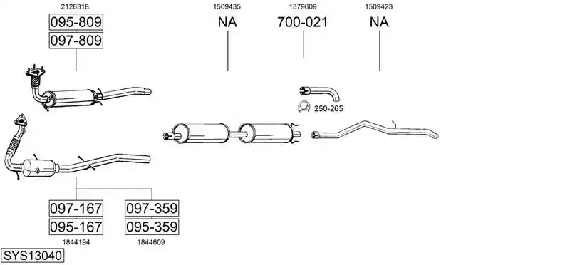 BOSAL SYS13040