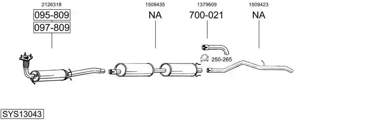 BOSAL SYS13043