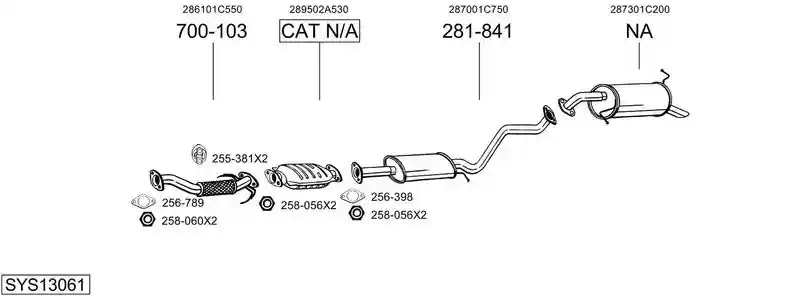 BOSAL SYS13061