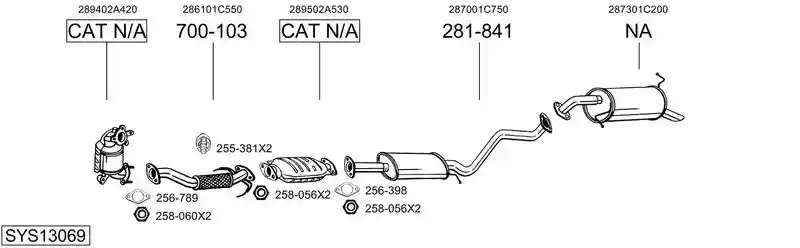 BOSAL SYS13069