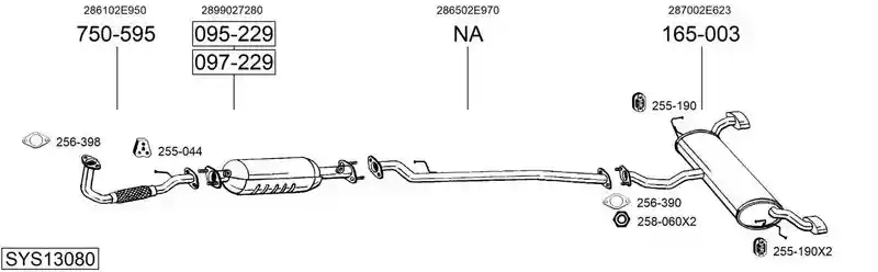 BOSAL SYS13080