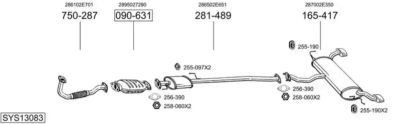 BOSAL SYS13083