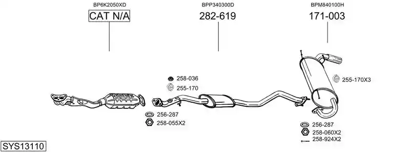 BOSAL SYS13110