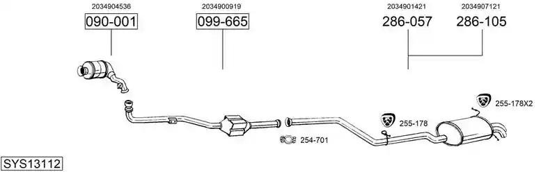 BOSAL SYS13112