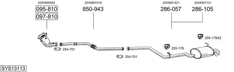BOSAL SYS13113