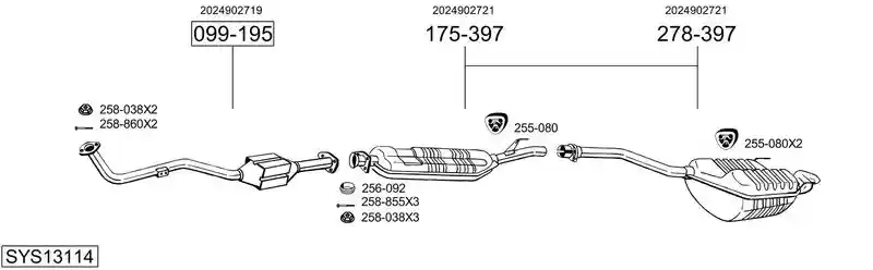BOSAL SYS13114