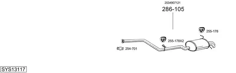 BOSAL SYS13117
