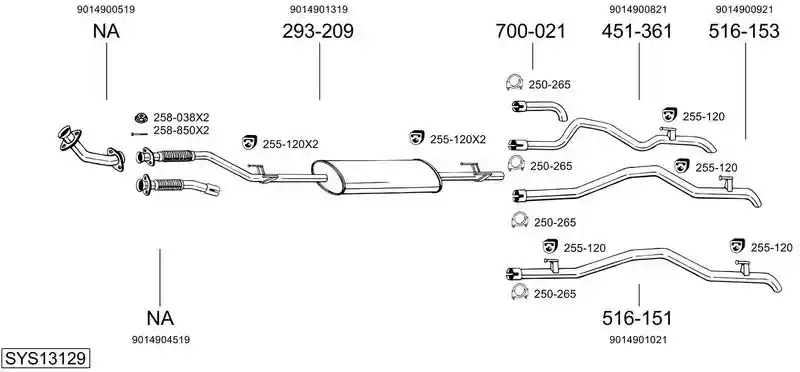 BOSAL SYS13129