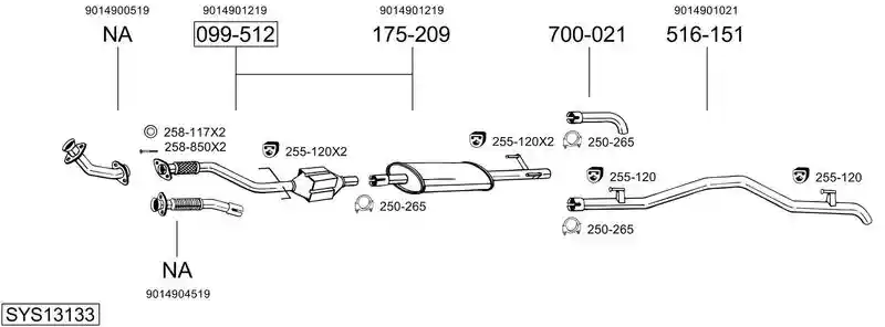 BOSAL SYS13133