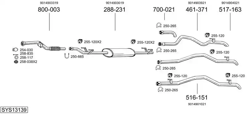 BOSAL SYS13139