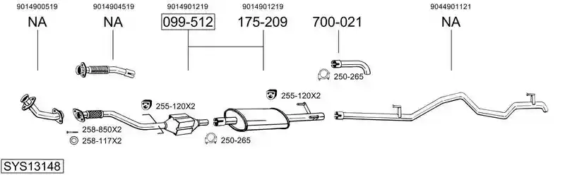 BOSAL SYS13148