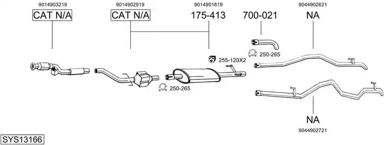 BOSAL SYS13166